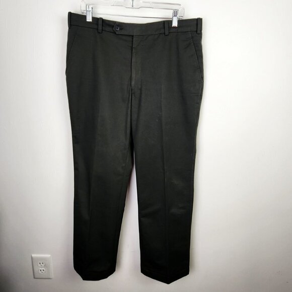 Harry Rosen Bespoke ZEGNA Sartorial Wool Dress Pants Wool Event Luxury Career - Picture 5 of 10